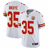 Nike Kansas City Chiefs #35 Christian Okoye White NFL Vapor Untouchable Limited Jersey,baseball caps,new era cap wholesale,wholesale hats